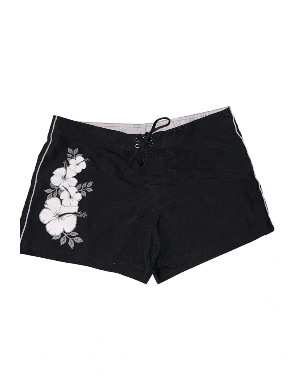 Women’s Black Floral Swim/Board Shorts